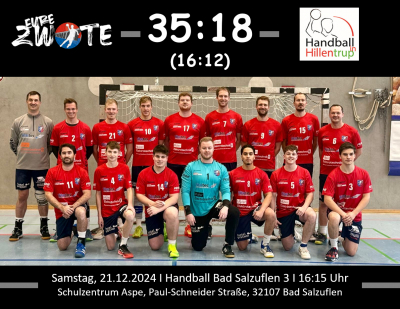 ZWOTE mit 6. Heimsieg!