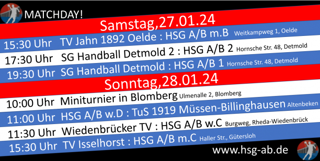 Spieltag 27.01-28.01.2024