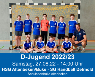 Saisonauftakt der HSG-Jugend und 1. Spiel der D-Jug.!