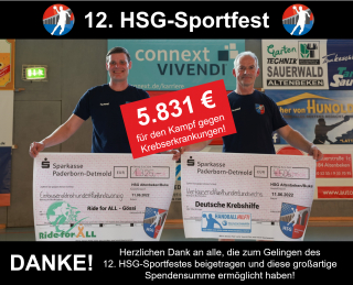 5.831 € für den Kampf gegen Krebserkrankungen!