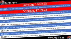 Spieltag 16.09 - 17.09.23