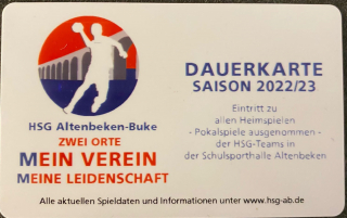 Dauerkarten Saison 2022/23
