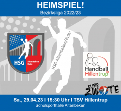 Letztes Heimspiel der ZWOTEN gegen Hillentrup!