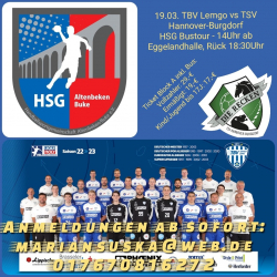 Fahrt zum Handballspiel des TBV am 19.03.2023