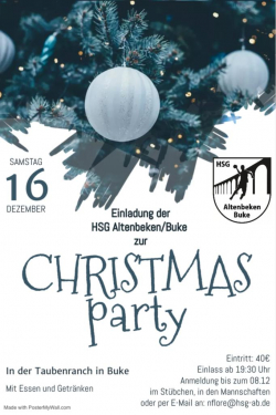 Jetzt Anmelden: Senioren-Weihnachtsfeier am 16.12