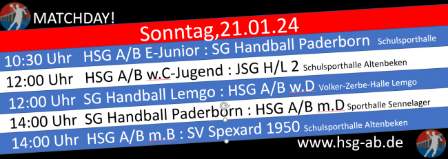 Spieltag 21.01.2024