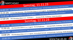 Spieltag 11.11 - 12.11.2023