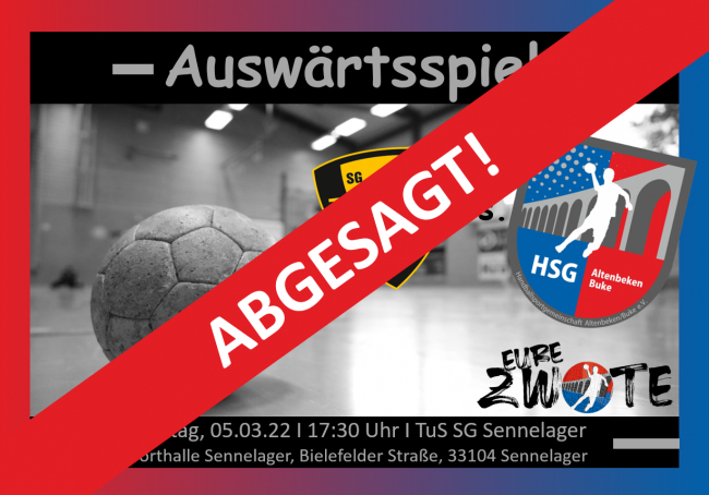 ABGESAGT! Auswärtsspiel der ZWOTEN