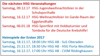 Einladung zur Jugendweihnachtsfeier 2017
