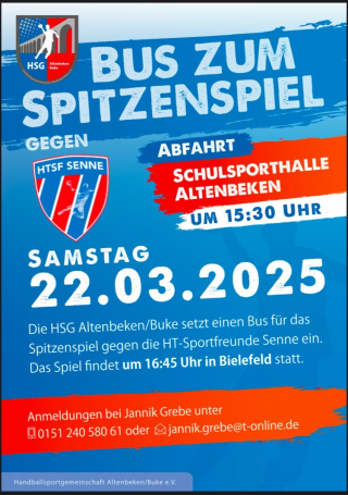 Die ERSTE freut sich auf das Topspiel in Senne